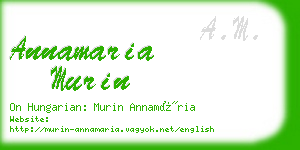 annamaria murin business card